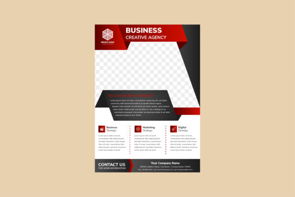Business Vertical Flyer Black Red: A Dynamic Design Solution