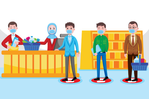 Cashier Social Distancing: Designing for Safety and Flexibility in a Changing World