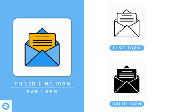Email Icons Set: Versatile Design Assets for Modern Projects