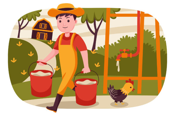 Farm Vector Illustration 16: A Versatile Design Tool for Creative Projects