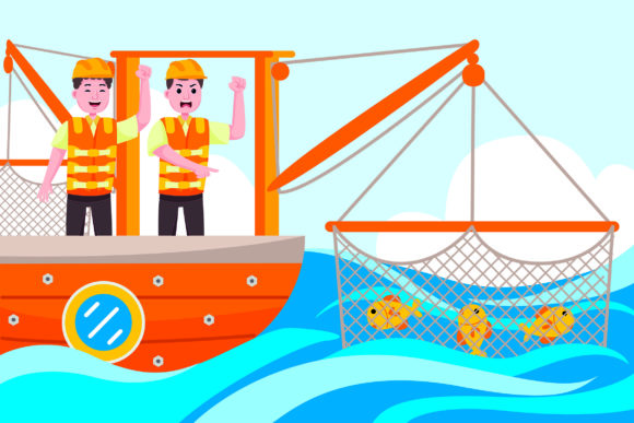 Fisherman Profession: Creative Design Made Simple