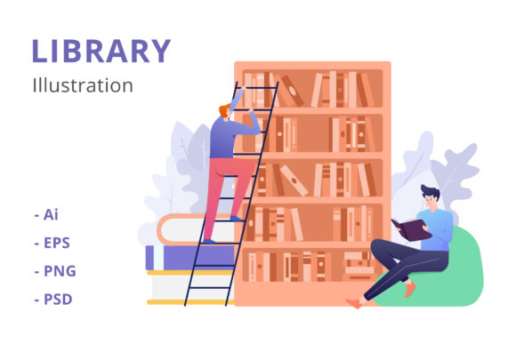 Library Illustration: A Versatile Visual Solution for Modern Design Needs