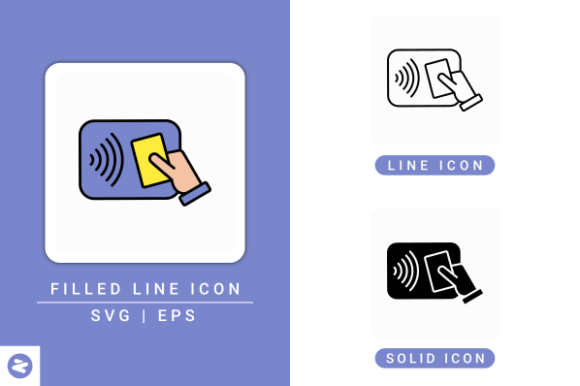 NFC Icons Set for Modern Design Projects