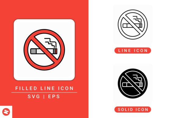 No Smoking Icons Set: Design Essentials for Clear Visual Communication
