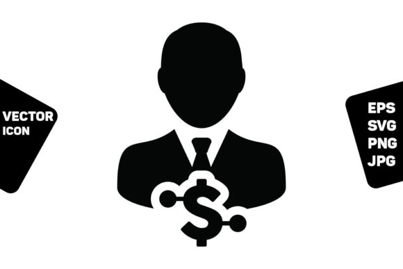 Profile Icon Vector Digital Dollar User