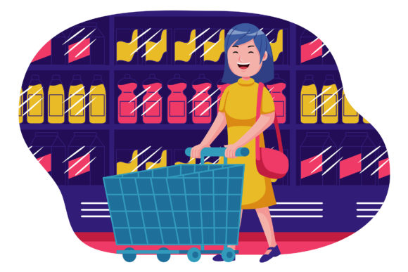 Shopping Vector Illustration 01: A Versatile Design Resource for Modern Visual Projects
