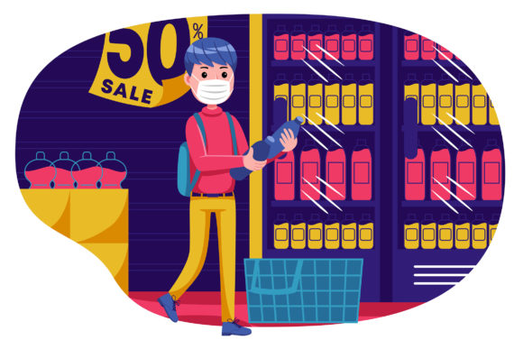 Shopping Vector Illustration 19: Strategic Design for Versatile Visual Communication