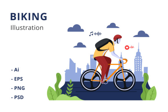 Unlocking Creativity with Biking Illustration: A Versatile Visual Asset for Modern Professionals