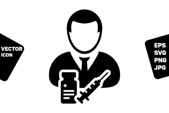 Vaccination Icon Vector for Modern Design Projects
