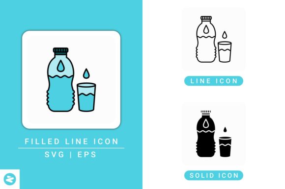 Water Bottle Icons Set: Strategic Value for Designers and Digital Creators